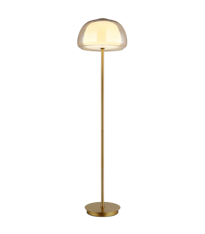 Avila Integrated LED Floor Lamp Gold Colours Brushed 2700-6500K-1