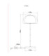 Avila Integrated LED Floor Lamp Gunmetal 2700-6500K-12