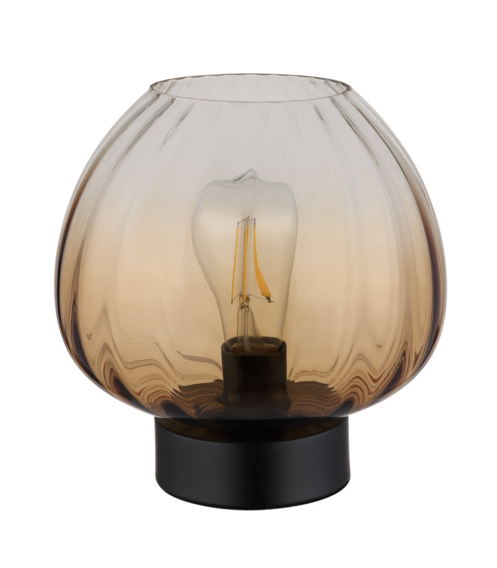 Solveig Table Lamp Amber Glass 1x E27-2