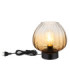 Solveig Table Lamp Amber Glass 1x E27-3