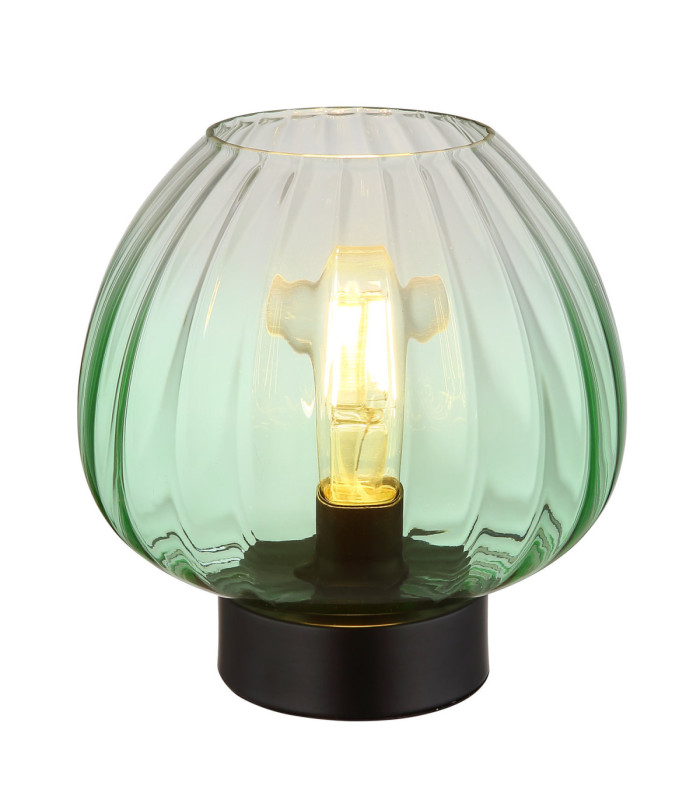 Solveig Table Lamp Green Glass 1x E27-1