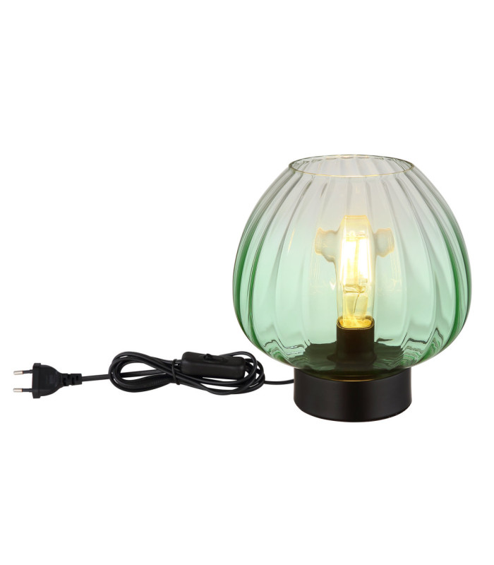 Solveig Table Lamp Green Glass 1x E27-3