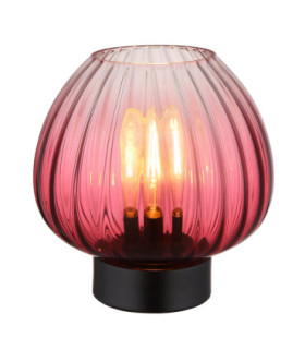 Solveig Table Lamp Red Glass 1x E27-1