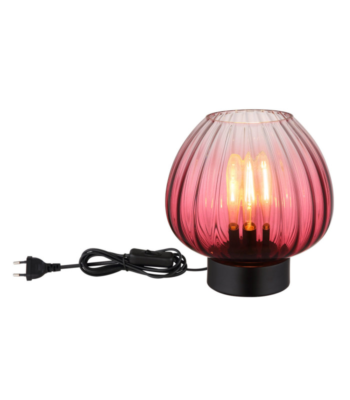 Solveig Table Lamp Red Glass 1x E27-3
