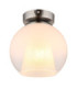 Barry Bowl Semi Flush Ceiling Light Matt Nickel 1x E27-1