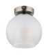 Barry Bowl Semi Flush Ceiling Light Matt Nickel 1x E27-2