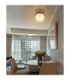 Barry Bowl Semi Flush Ceiling Light Matt Nickel 1x E27-4