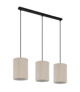 Page Bar Pendant Ceiling Light Matt Black 3x E27-2