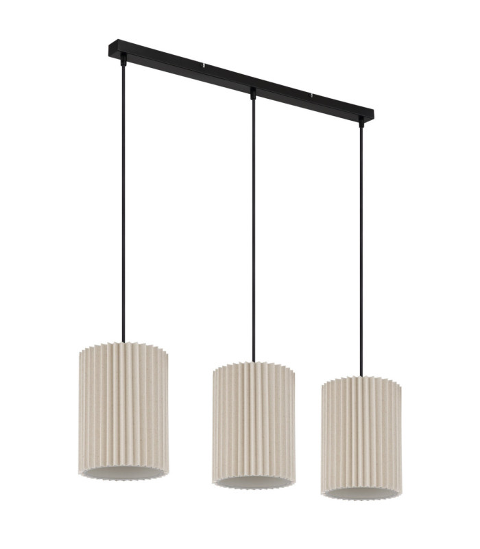 Page Bar Pendant Ceiling Light Matt Black 3x E27-2