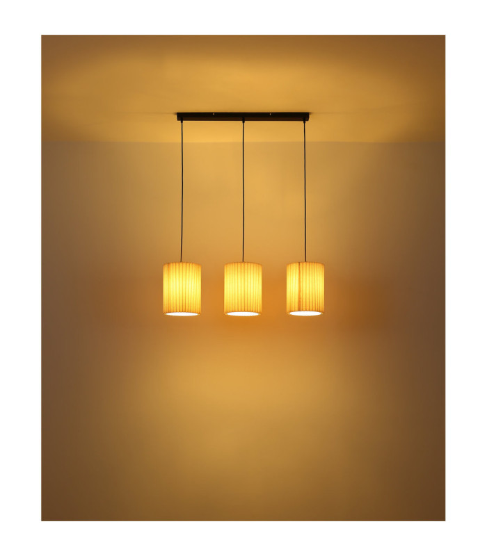 Page Bar Pendant Ceiling Light Matt Black 3x E27-5