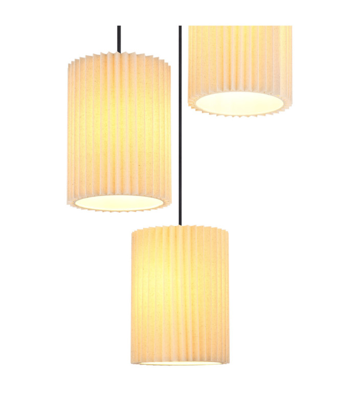 Page Cluster Pendant Ceiling Light Matt Black 3x E27-3