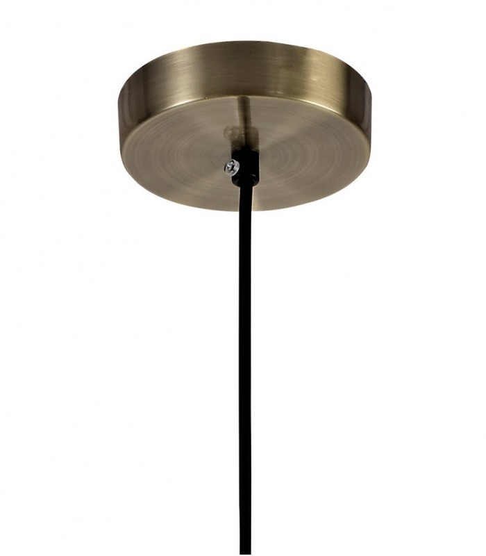Dome Ceiling Pendant Large, E27, Antique Brass - 4