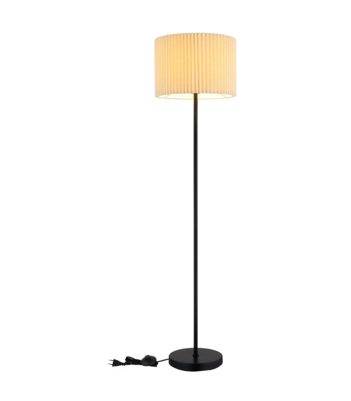 Page Floor Lamp With Shade Matt Black 1x E27-5