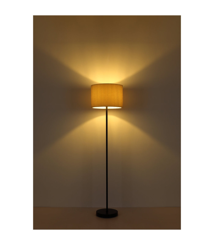Page Floor Lamp With Shade Matt Black 1x E27-6
