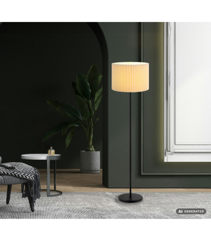 Page Floor Lamp With Shade Matt Black 1x E27-7
