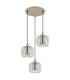 Alfred Cluster Pendant Ceiling Light Matt Sand Colour  3x E27-2