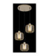 Alfred Cluster Pendant Ceiling Light Matt Sand Colour  3x E27-4