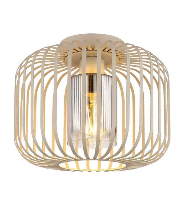Alfred Semi Flush Ceiling Light Matt Sand Colour  1x E27-1