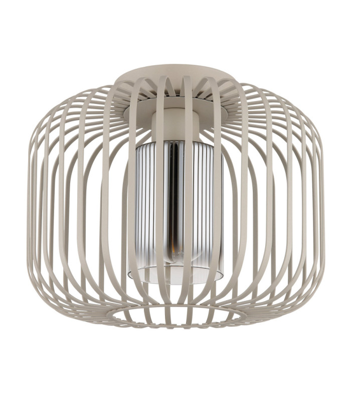 Alfred Semi Flush Ceiling Light Matt Sand Colour  1x E27-2