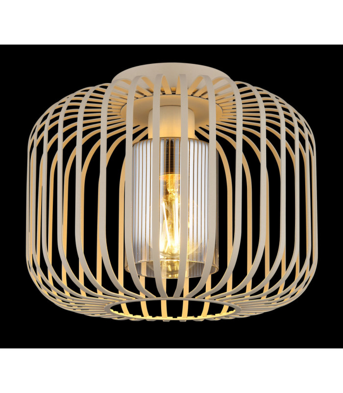 Alfred Semi Flush Ceiling Light Matt Sand Colour  1x E27-3