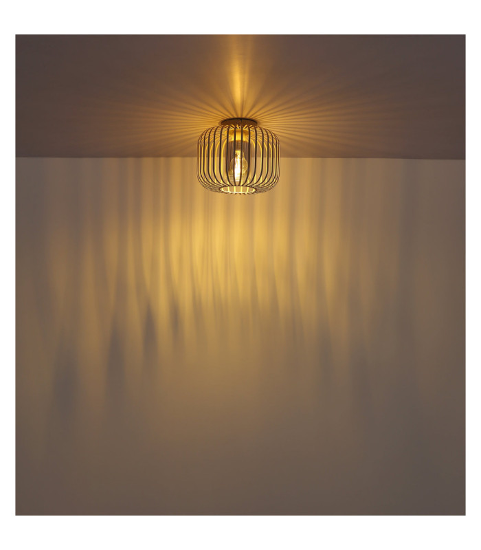 Alfred Semi Flush Ceiling Light Matt Sand Colour  1x E27-4