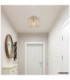 Alfred Semi Flush Ceiling Light Matt Sand Colour  1x E27-5