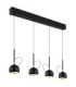 Donovan Integrated LED Bar Pendant Ceiling Light Matt Black 3000K-1
