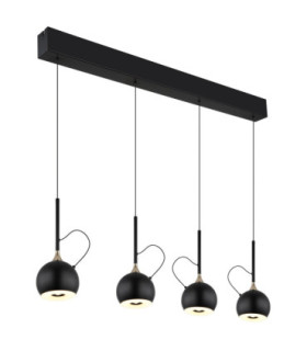 Donovan Integrated LED Bar Pendant Ceiling Light Matt Black 3000K-1