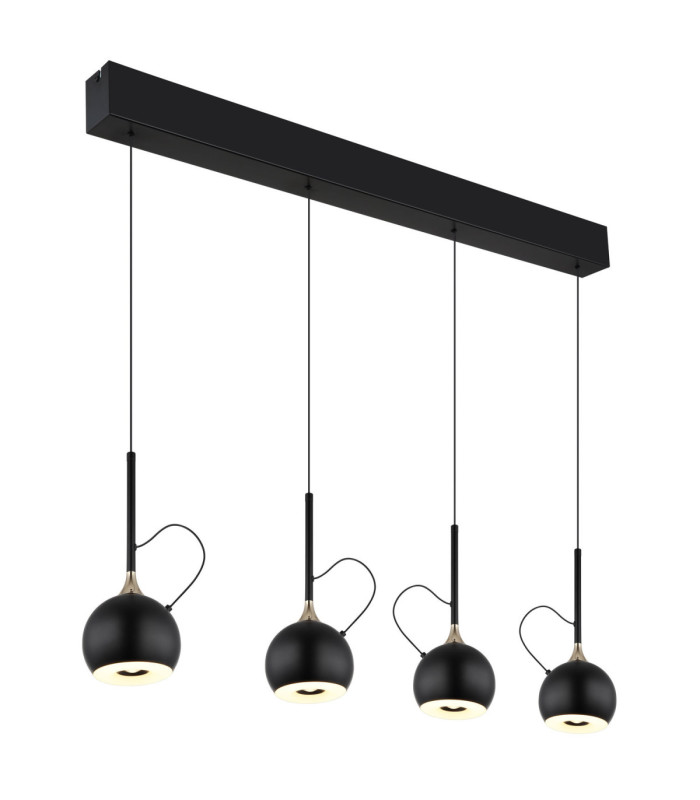 Donovan Integrated LED Bar Pendant Ceiling Light Matt Black 3000K-1
