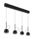 Donovan Integrated LED Bar Pendant Ceiling Light Matt Black 3000K-2