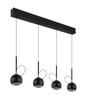Donovan Integrated LED Bar Pendant Ceiling Light Matt Black 3000K-2