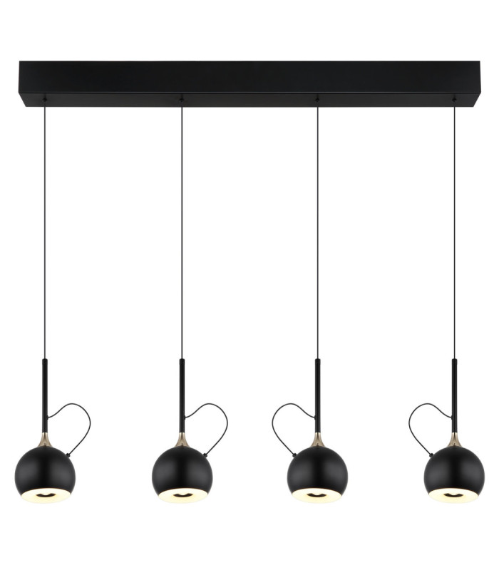 Donovan Integrated LED Bar Pendant Ceiling Light Matt Black 3000K-3