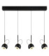 Donovan Integrated LED Bar Pendant Ceiling Light Matt Black 3000K-4