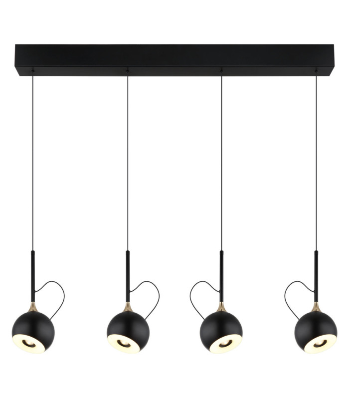 Donovan Integrated LED Bar Pendant Ceiling Light Matt Black 3000K-4