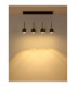 Donovan Integrated LED Bar Pendant Ceiling Light Matt Black 3000K-5