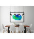 Donovan Integrated LED Bar Pendant Ceiling Light Matt Black 3000K-6