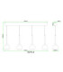 Donovan Integrated LED Bar Pendant Ceiling Light Matt Black 3000K-7