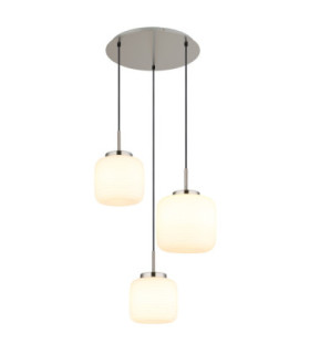 Kladora Cluster Pendant Ceiling Light Matt Nickel 3x E27-1