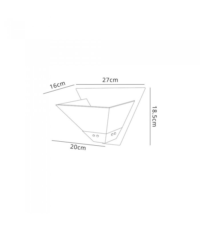 Wall Lamp, 1 Light E14, Antique Brass - 2