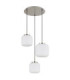 Kladora Cluster Pendant Ceiling Light Matt Nickel 3x E27-2