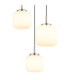Kladora Cluster Pendant Ceiling Light Matt Nickel 3x E27-3