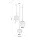 Kladora Cluster Pendant Ceiling Light Matt Nickel 3x E27-6