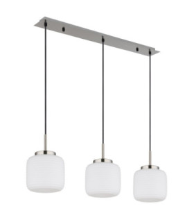 Kladora Bar Pendant Ceiling Light Matt Nickel 3x E27-2