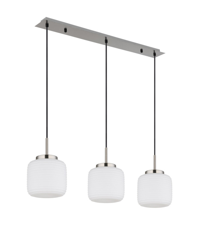 Kladora Bar Pendant Ceiling Light Matt Nickel 3x E27-2