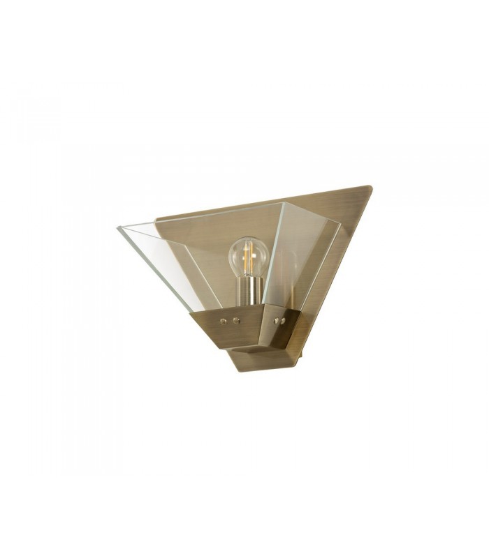 Wall Lamp, 1 Light E14, Antique Brass - 3
