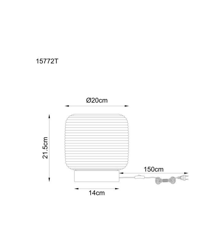 Kladora Table Lamp Matt Nickel 1x E27-6