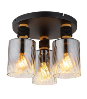 Deckenleuchte Shade Cluster Ceiling Light Matt Black 3x E27-1