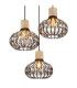 Dorthy Cluster Pendant Ceiling Light Matt Black 3x E27-3