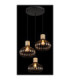 Dorthy Cluster Pendant Ceiling Light Matt Black 3x E27-4