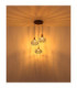 Dorthy Cluster Pendant Ceiling Light Matt Black 3x E27-5